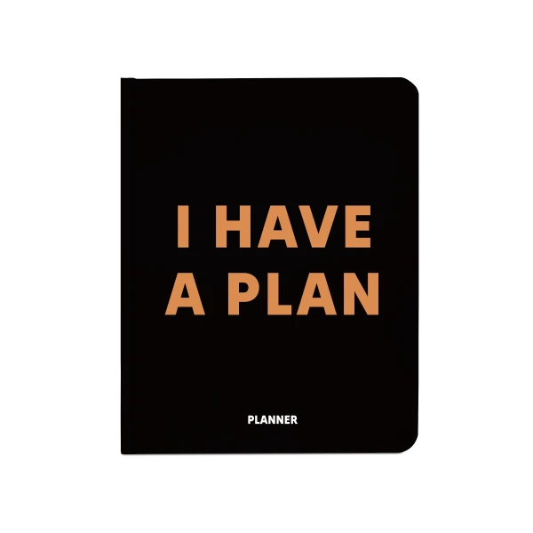 Блокнот для планування "I HAVE A PLAN" чорний, 248 стор, orner-1954