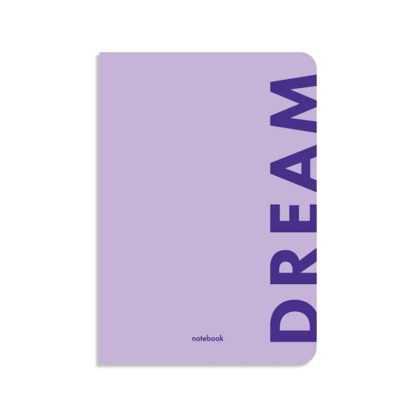 Блокнот "Dream" фіолетовий, А5 (148*210 мм), 144 стор. клітинка, orner-1290