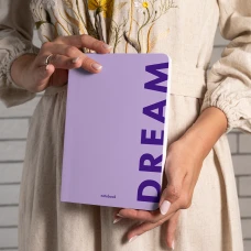 Блокнот "Dream" фіолетовий, А5 (148*210 мм), 144 стор. клітинка, orner-1290