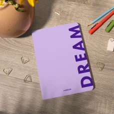 Блокнот "Dream" фіолетовий, А5 (148*210 мм), 144 стор. клітинка, orner-1290