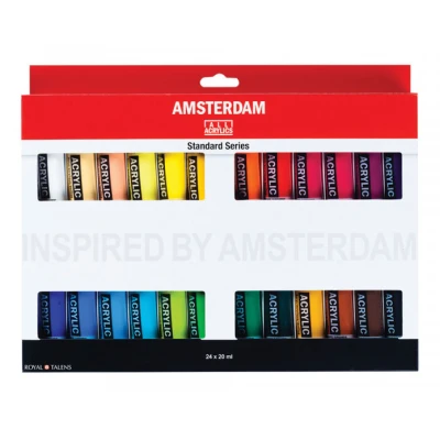 Набір акрилових фарб, AMSTERDAM STANDARD, 24*20 мл, Royal Talens
