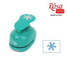 Фігурний дирокол, Сніжинка №1, 2,5 см, ROSA Talent