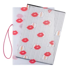Зошит А4, 48арк. кліт. в пластиковій папці з малюнком "BBF LIPS" 764435 YES