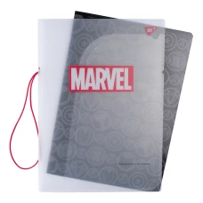 Зошит А4, 48арк. кліт. в пластиковій папці з малюнком "MARVEL BLACK" 764425 YES