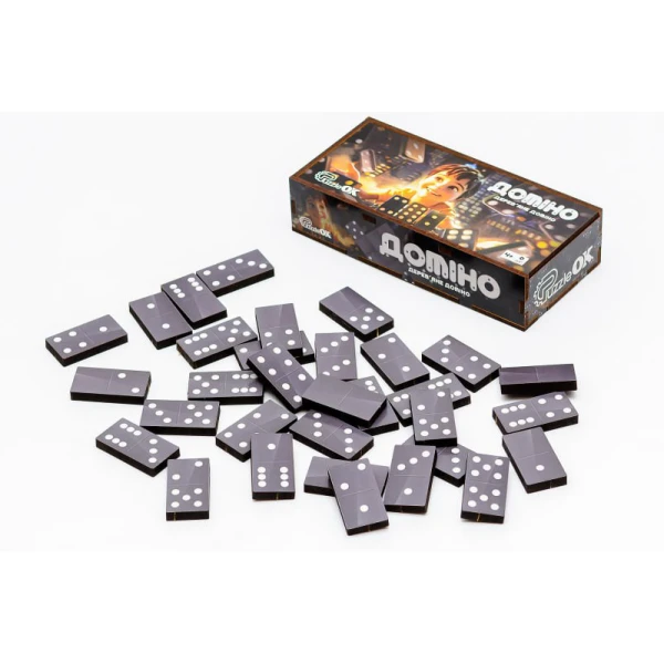 Настільна гра "Доміно" дерев'яній в коробці Puz-22929 р.15*7*3,2см PuzzleOk