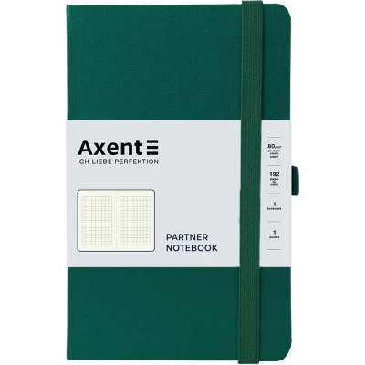 Книга записна Partner, 125*195, 96арк, кліт, зелений ліс, 8201-61-A