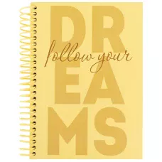 Блокнот на спіралі тверда обкл., А5, 120 арк., кліт., Dreams, 8464-4-A