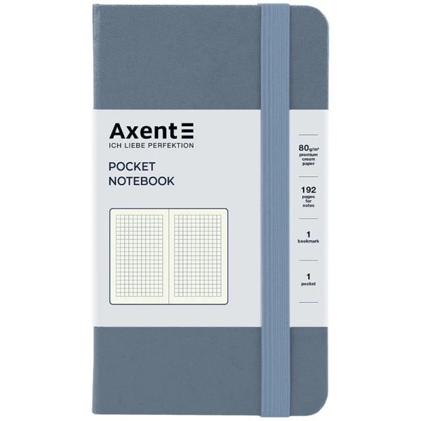 Книга записна Partner, 95*140, 96арк, кліт, сіра, 8301-62-A
