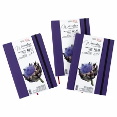 Блокнот для акварелі Unica by Fabriano, А5, 250г/м2, 32 л, папір білий, Фіолетовий, ROSA Gallery