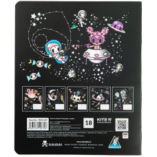 Зошит 18 арк., лінія, УФ лак + глітер, tokidoki TK23-237 Kite
