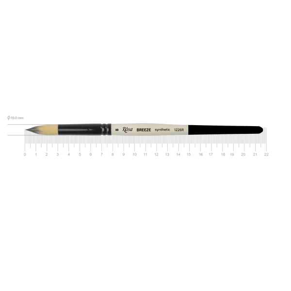 Синтетика кругла, BREEZE 1226R, №8, к.р. пензель ROSA