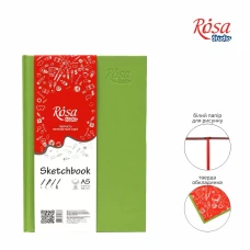Блокнот A5 (14,8*21см), 100г/м2, 96л., фісташковий, ROSA Studio