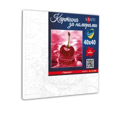 Картина за номерами "Черешня" 40х40см., 954842 Santi