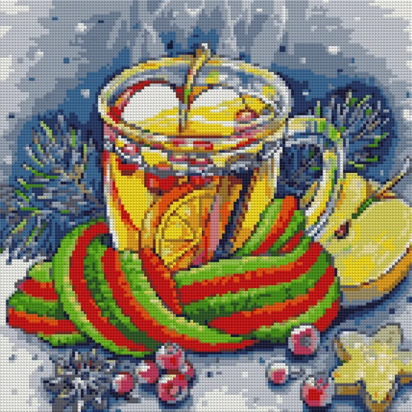 Алмазна мозаїка SANTI "Ароматний чай", 40х40см., на підрамнику 954719