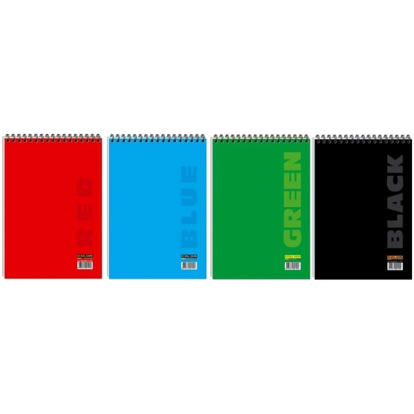 Блокнот COLOR А5, 48 арк. кліт, спіраль, карт. обкл. ВА5248-001 Графіка