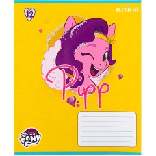 Зошит 12 арк., коса, УФ лак + глітер, My Little Pony LP22-235 Kite