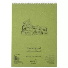 Альбом для акрилу та олії AUTHENTIC (DRAWING) А4 290г/м2 20л білий папір, Smiltainis