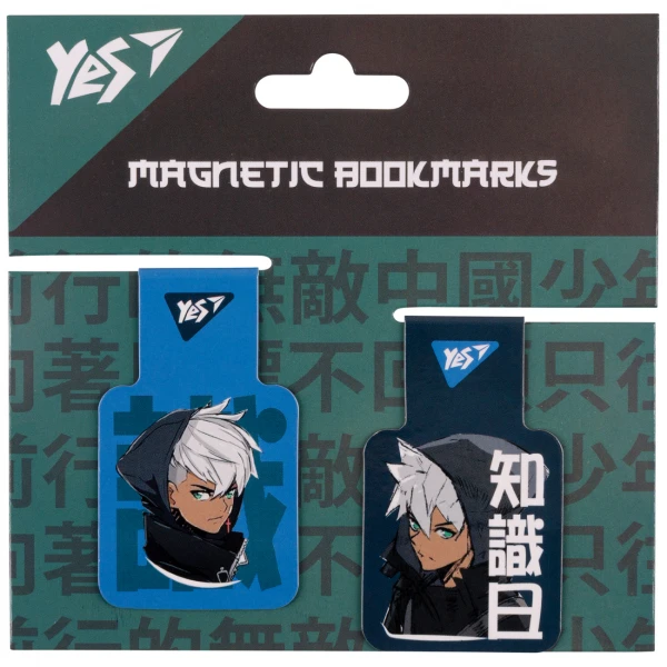 Закладки магнітні YES "Anime boy", 2шт. 708121