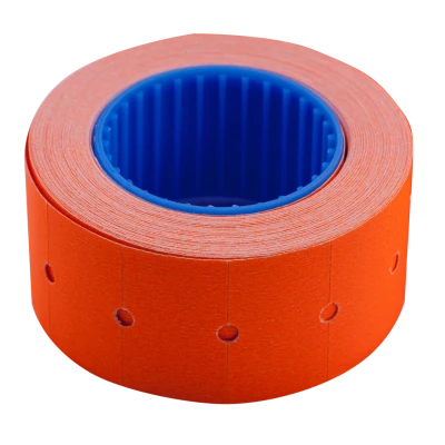 Цінник 22*12мм, (500шт, 6м), прямокутний, зовнішня намотка, помаранчевий BM.282101-11