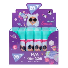Клей-олівець 8г. PVA "Space Girl", 320270 YES