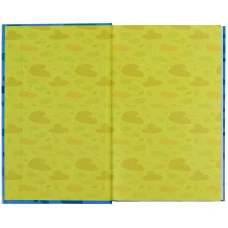 Книга записна А6, 80арк, кліт., тверда обкл, Хоробрий кіт K22-199-6 Kite
