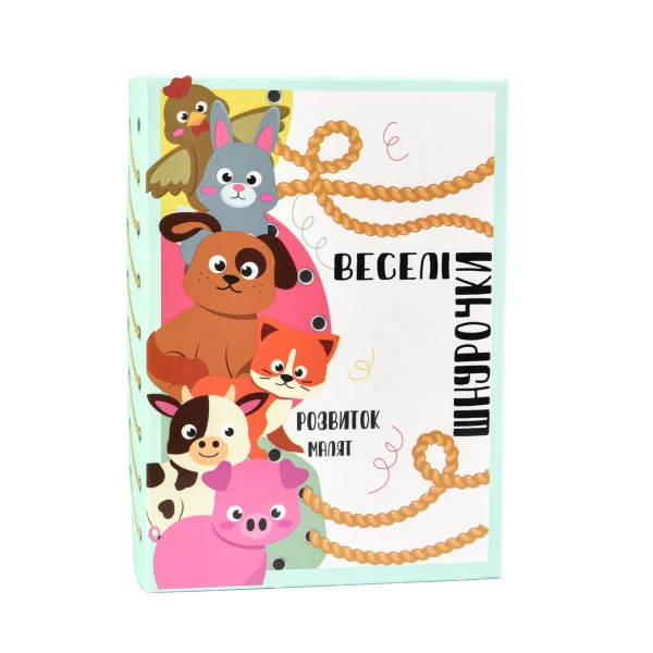 Настільна гра Strateg Веселі шнурочки тварини українською мовою, 30522