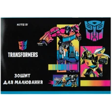Зошит для малювання, 12 арк., скоба, УФ лак, Transformers TF23-241 Kite