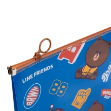 Папка-конверт на блискавцi A4 "Line Friends" 492091 YES