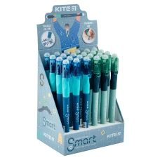 Ручка гелева "пиши-стирай" Smart 4, синя K23-098-1 Kite