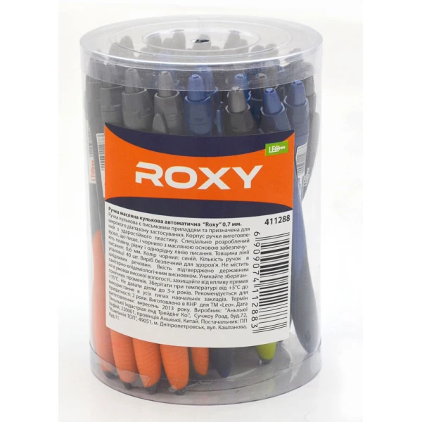Ручка куль/масл. автом. "Roxy" 0,7мм, синя 411288