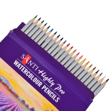 Набір акварельних олівців "Santi Highly Pro", 24 шт., 742385