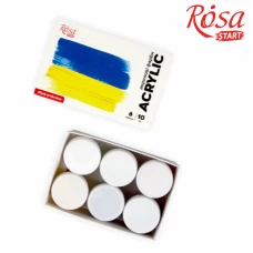 Набір акрилових фарб Ukraine 6x10мл, ROSA Start