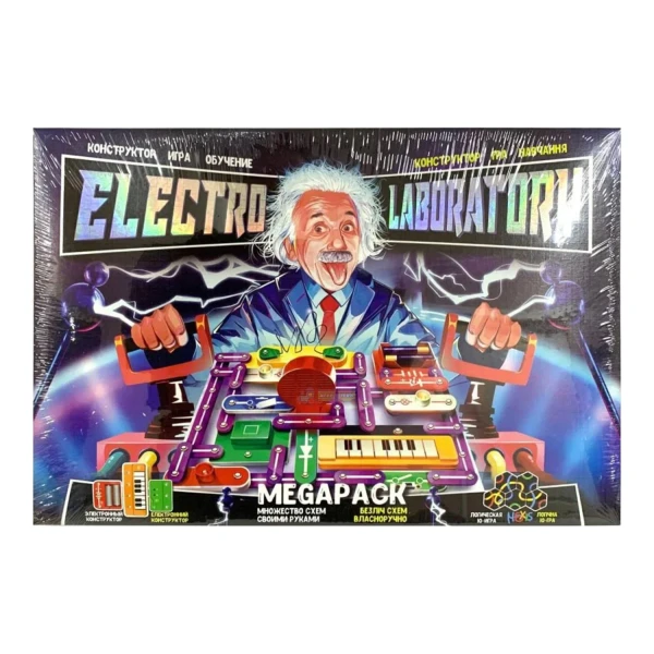 Електронний конструктор "Electro Laboratory. Megapack" Elab-01-04 (4) "Danko Toys", опис укр/рос мов