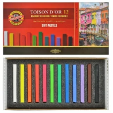 Крейда-пастель суха TOISON D'OR, 12 кол. 8582 Koh-i-noor