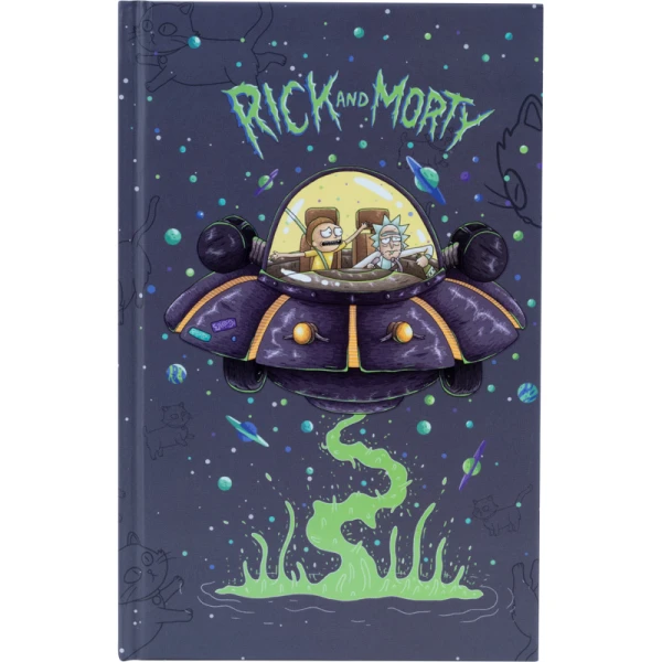 Книга записна А6, 80арк. кліт. тверда обкл. Rick and Morty RM22-199-2 Kite