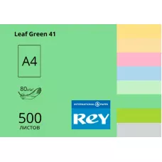 Папір кольоровий REY Adagio А4 80г/м2, 500 арк. середні тони Leaf Green 41, зелений лист