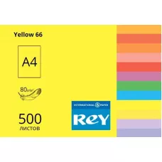 Папір кольоровий REY Adagio А4 80г/м2, 500 арк. інтенсив Yellow 66, жовтий