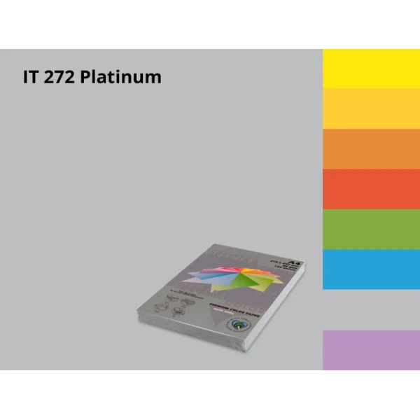Папір кольоровий Spectra Color А4 160г/м2, 100 арк. Platinum 272