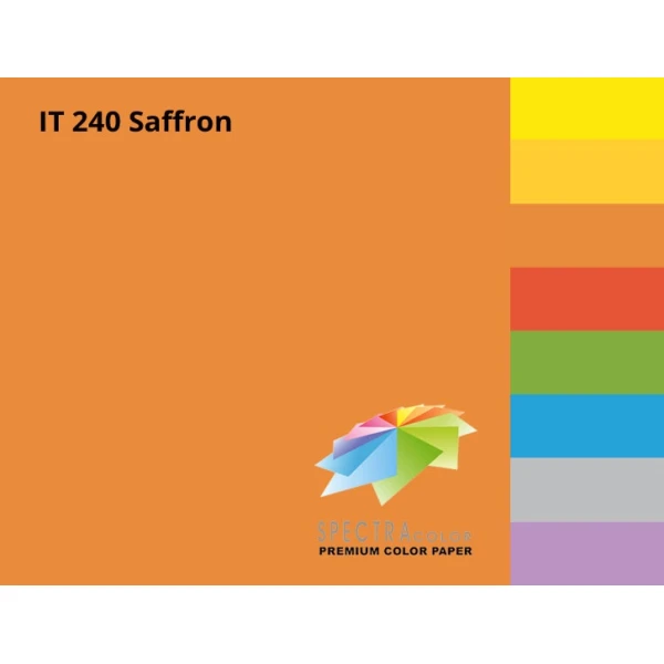 Папір кольоровий Spectra Color А4 160г/м2, 250 арк. інтенсив Saffron 240, помаранчевий