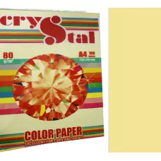Папір кольоровий Crystal Color Paper А4 80 г/м. 100 арк. пастель Canary 115, св.жовтий