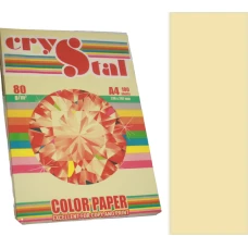 Папір кольоровий Crystal Color Paper А4 80 г/м. 100 арк. пастель Cream 110, кремовий