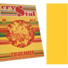 Папір кольоровий Crystal Color Paper А4 80 г/м. 100 арк. інтенсив Gold 200, золотий