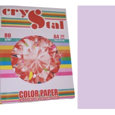 Папір кольоровий Crystal Color Paper А4 80 г/м. 100 арк. пастель Lavander 185, ліловий