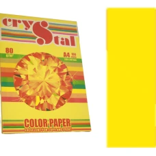 Папір кольоровий Crystal Color Paper А4 80 г/м. 100 арк. інтенсив Lemon 210, лимон