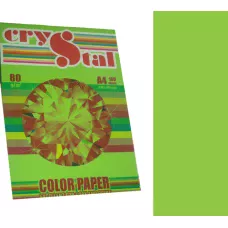 Папір кольоровий Crystal Color Paper А4 80 г/м. 100 арк. неон Neon Green 321, зелений