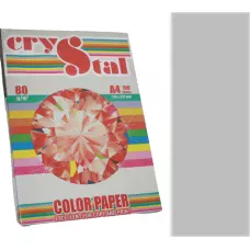Папір кольоровий Crystal Color Paper А4 80 г/м. 100 арк. інтенсив Platinum 272, сірий