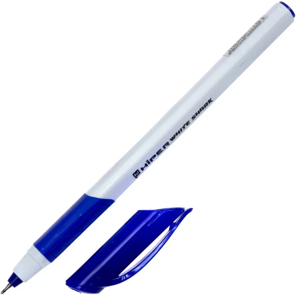 Ручка гелева Hiper White Shark 0,6 мм. синя, HG-811