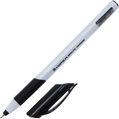Ручка гелева Hiper White Shark 0,6 мм. чорна, HG-811