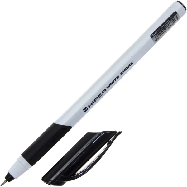Ручка гелева Hiper White Shark 0,6 мм. чорна, HG-811