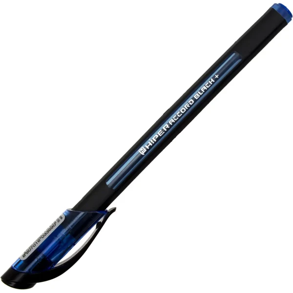 Ручка масляна Hiper Accord Black+ 0,7 мм. cиня, HO-550 B